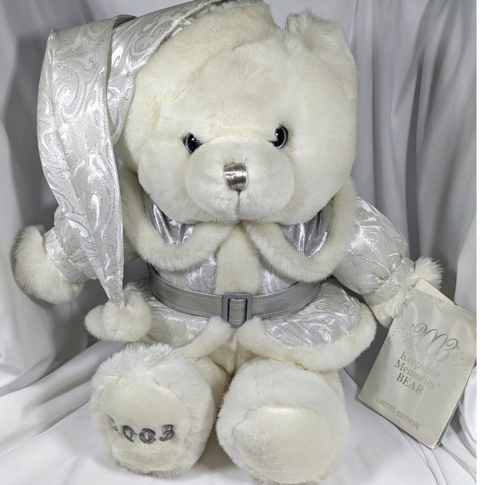 Dan Dee Snowflake Christmas Holiday Teddy Bear Stuffed Plush 20" 2003 with Tag